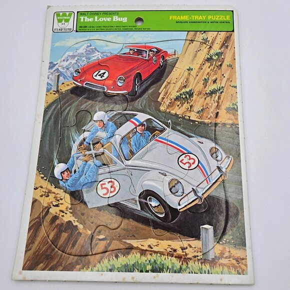 Frame-Tray Puzzles The Love Bug Herbie Woody Woodpecker Vintage Whitman Disney 1 - Picture 7 of 9
